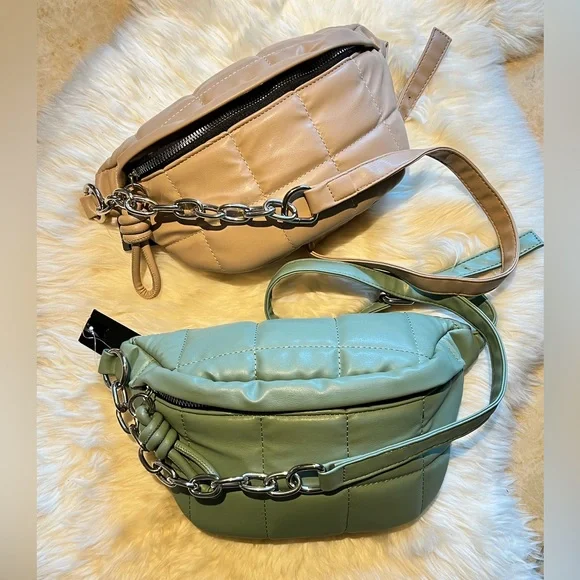 QUILTED BUM BAG/BELT BAG - Picture 1 of 14